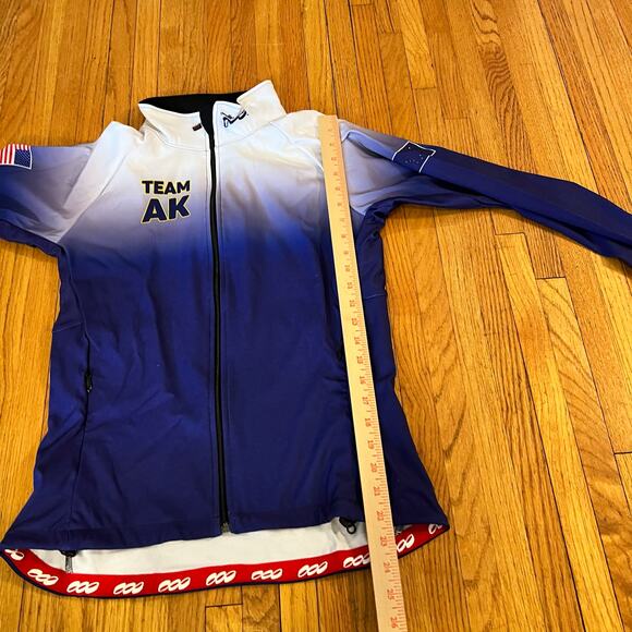 Podium Wear Jacket Womens Small Alaskan Team Purple White Performance Running - Picture 8 of 9